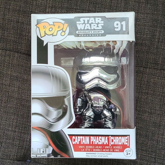 captain phasma funko pop chrome